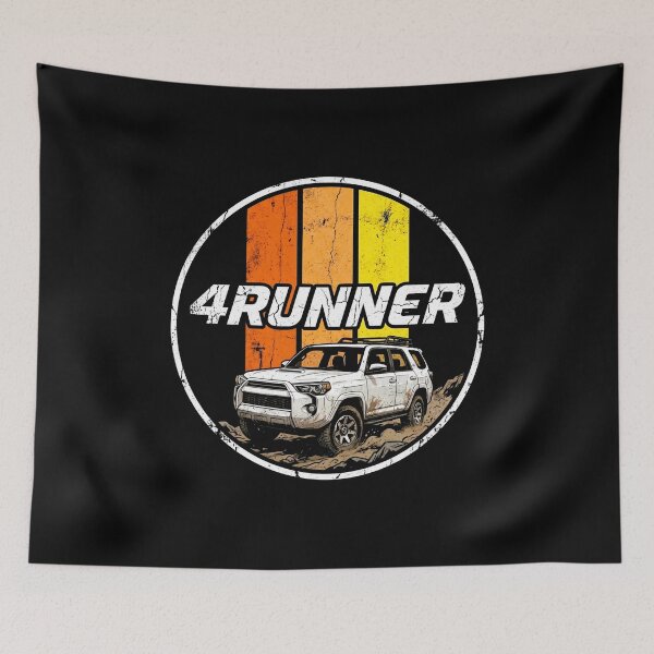 Item preview, Retro Distressed Style 5th Gen 4Runner Offroad 4x4 [Black Shirt Only] designed and sold by Off-Road-Zone.