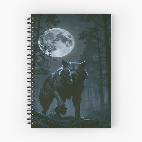 Item preview, A Fierce Wolf Howling, The Beast Beneath the Full Moon, Nature's Fury, Digital Illustration, Guardian of the Night, A Howling Legend designed and sold by Matt_Smith.