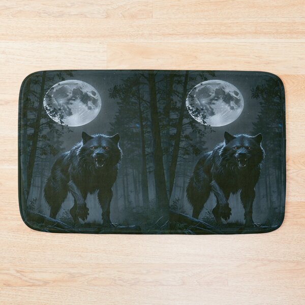 Item preview, A Fierce Wolf Howling, The Beast Beneath the Full Moon, Nature's Fury, Digital Illustration, Guardian of the Night, A Howling Legend designed and sold by Matt_Smith.