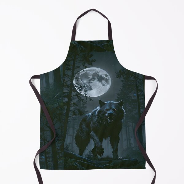 Item preview, A Fierce Wolf Howling, The Beast Beneath the Full Moon, Nature's Fury, Digital Illustration, Guardian of the Night, A Howling Legend designed and sold by Matt_Smith.