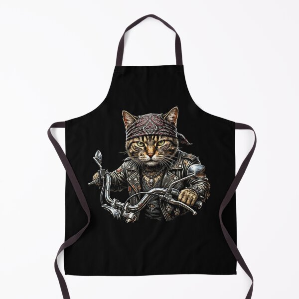 Item preview, Funny Cat Riding Classic Motorcycle Men Women Boy Biker designed and sold by Rahamkshop.