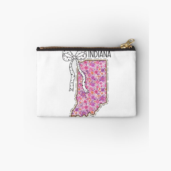 Item preview, Cute Indiana Floral Map Graphic Coquette Bow Design  designed and sold by Paper Drip.