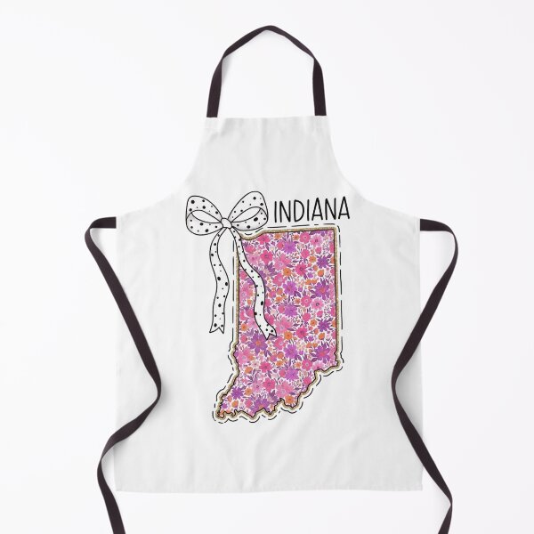 Item preview, Cute Indiana Floral Map Graphic Coquette Bow Design  designed and sold by Paper Drip.