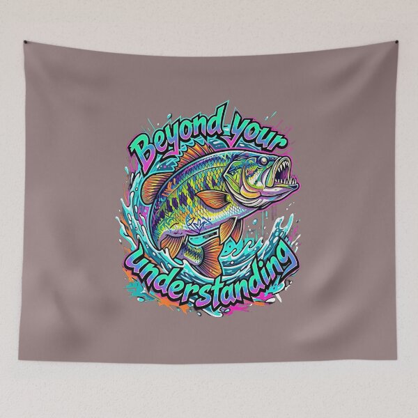 Item preview, Colorful Largemouth Bass Fishing Artwork: Angler Lifestyle Illustration designed and sold by ShadowArtEG.