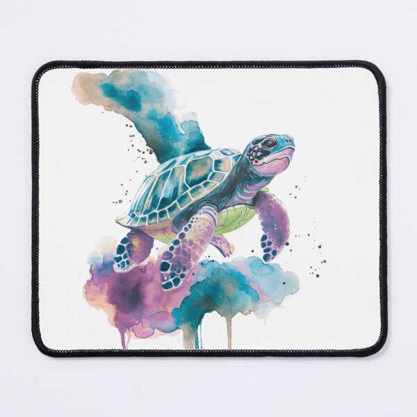 Item preview, Sea Turtle Watercolour Art — Spirit Animal Ocean Painting designed and sold by calamarisky.