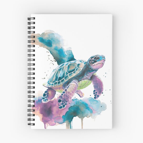 Item preview, Sea Turtle Watercolour Art — Spirit Animal Ocean Painting designed and sold by calamarisky.