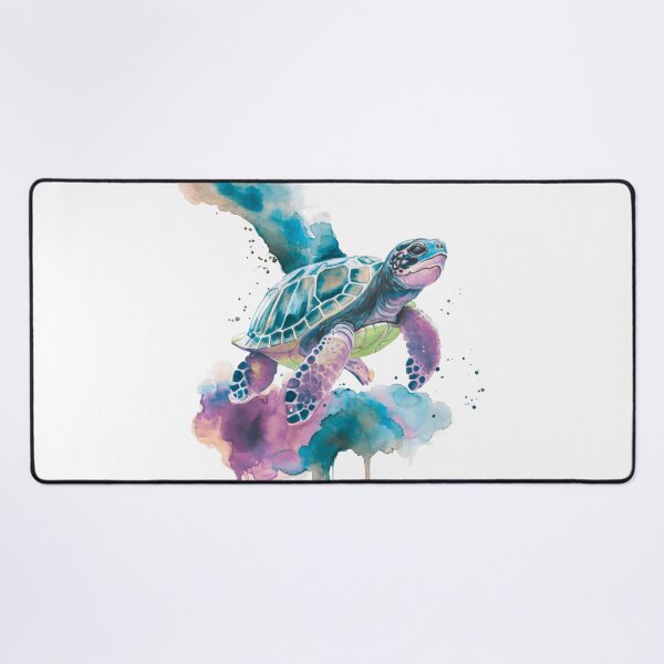 Item preview, Sea Turtle Watercolour Art — Spirit Animal Ocean Painting designed and sold by calamarisky.