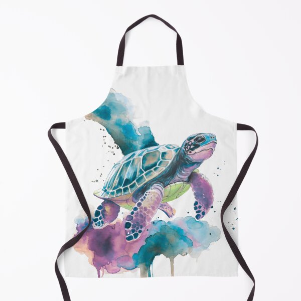 Item preview, Sea Turtle Watercolour Art — Spirit Animal Ocean Painting designed and sold by calamarisky.