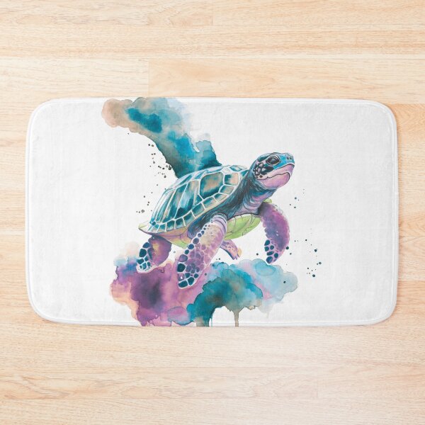 Item preview, Sea Turtle Watercolour Art — Spirit Animal Ocean Painting designed and sold by calamarisky.