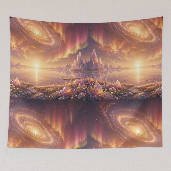 Item preview, The First Dawn | Cosmic Horizons Collection | Celestial Galaxy Sunrise Landscape Art2 designed and sold by OandSDesigns23.