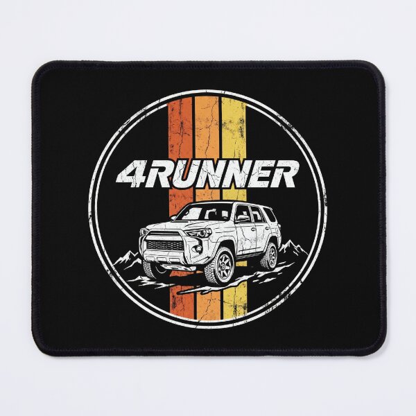 Item preview, Retro Distressed Style 5th Gen 4Runner Offroad White 4x4 [Black Shirt Only] designed and sold by Off-Road-Zone.