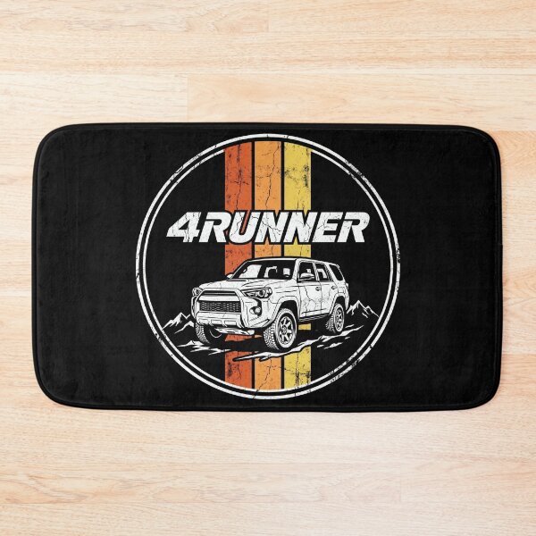 Item preview, Retro Distressed Style 5th Gen 4Runner Offroad White 4x4 [Black Shirt Only] designed and sold by Off-Road-Zone.