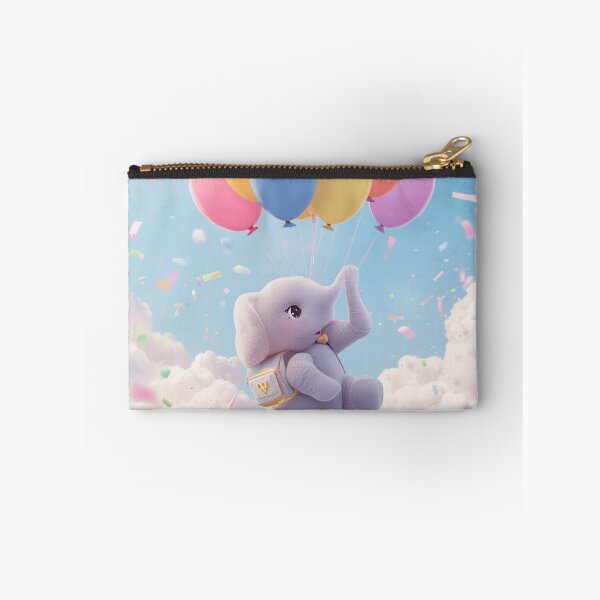 Item preview, Cute Elephant with Balloons Sticker | Whimsical Kawaii Design designed and sold by Stylestickers55.