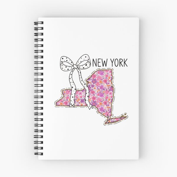 Item preview, Cute New york Floral Map Graphic Coquette Bow Design designed and sold by Paper Drip.