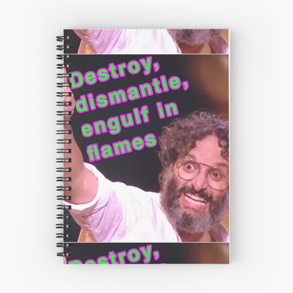 Item preview, Jason Mantzoukas Destroy Dismantle Engulf in Flames designed and sold by weavernap.