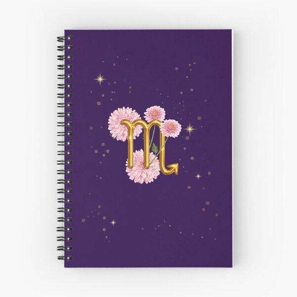 Item preview, Scorpio Zodiac Floral Art | Gold Scorpio Symbol with Pink Chrysanthemums | Astrology Gift | Celestial Botanical Design designed and sold by MysticPurpleHue.