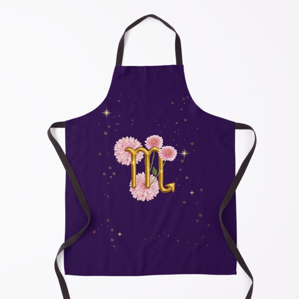 Item preview, Scorpio Zodiac Floral Art | Gold Scorpio Symbol with Pink Chrysanthemums | Astrology Gift | Celestial Botanical Design designed and sold by MysticPurpleHue.