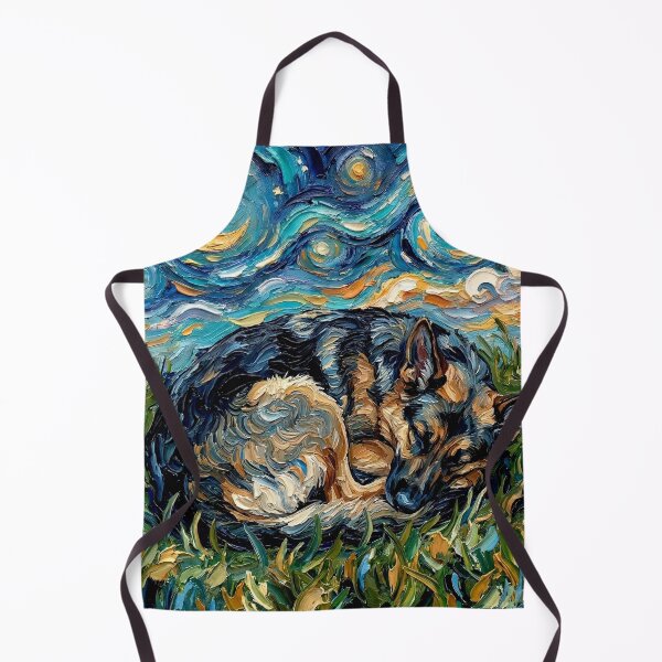 Item preview, Sleepy German Shepherd Night designed and sold by AjaTrier.