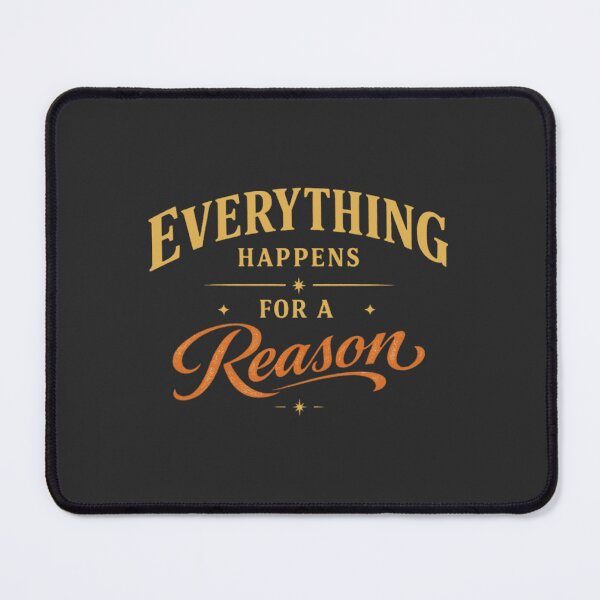 Item preview, Everything Happens for a Reason Typography Quote designed and sold by PunchDrop.