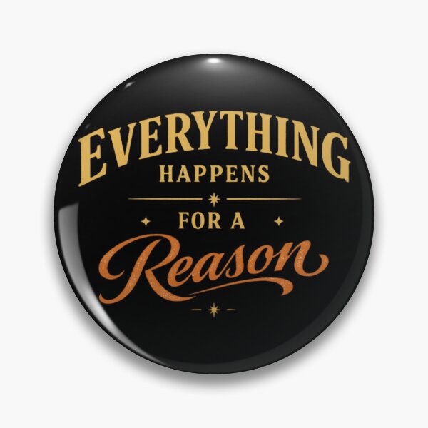 Item preview, Everything Happens for a Reason Typography Quote designed and sold by PunchDrop.