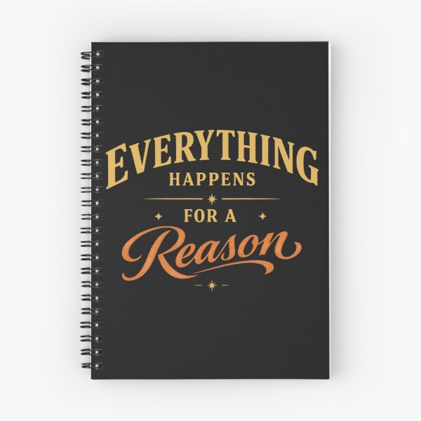 Item preview, Everything Happens for a Reason Typography Quote designed and sold by PunchDrop.