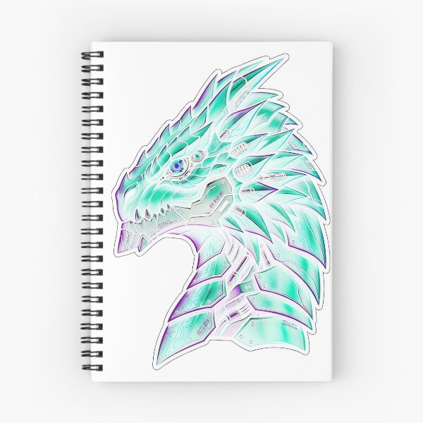 Item preview, White Mint Mecha Cyber Dragon Techwear Neon Sticker designed and sold by bug4j_DragonLab.