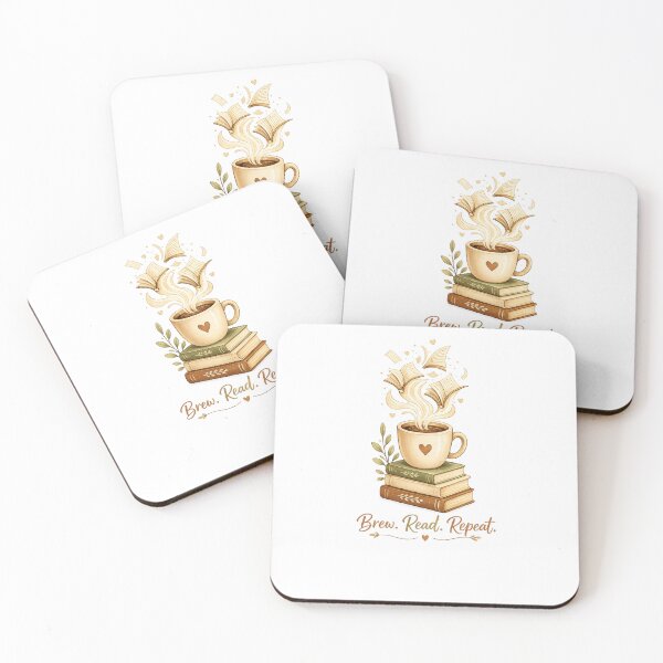 Item preview, Brew. Read. Repeat. | Cozy Coffee & Book Lover Design designed and sold by NovaNest  Studio.