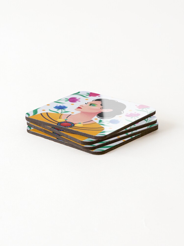 Thumbnail 4 of 5, Coasters (Set of 4), Come With Us designed and sold by RikDrawsThings.