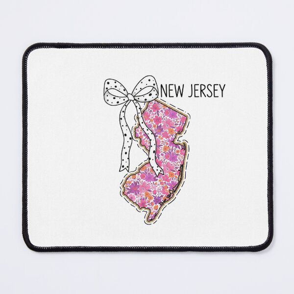 Item preview, Cute New Jersey Floral Map Graphic Coquette Bow Design designed and sold by Paper Drip.