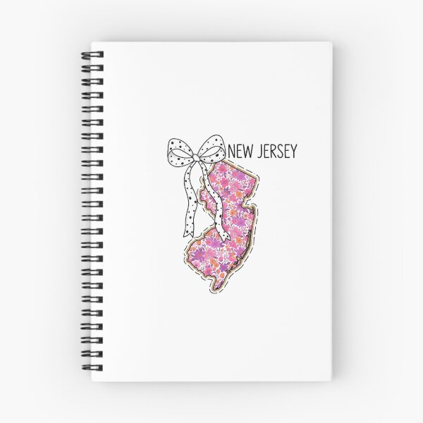 Item preview, Cute New Jersey Floral Map Graphic Coquette Bow Design designed and sold by Paper Drip.