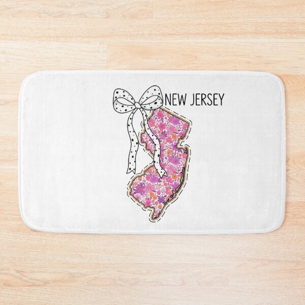Item preview, Cute New Jersey Floral Map Graphic Coquette Bow Design designed and sold by Paper Drip.