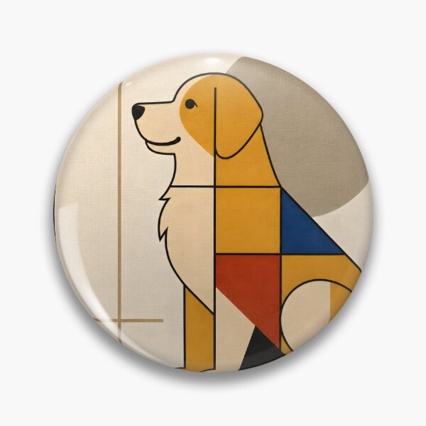 Item preview, Bauhaus Golden Retriever designed and sold by BarkhausStudio.