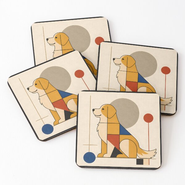 Item preview, Bauhaus Golden Retriever designed and sold by BarkhausStudio.