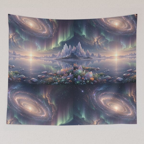 Item preview, The First Dawn | Cosmic Horizons Collection | Celestial Galaxy Sunrise Landscape Art3 designed and sold by OandSDesigns23.