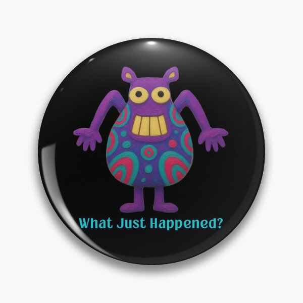Item preview, What Just Happened? - Funny Confused Monster designed and sold by PatykArt.
