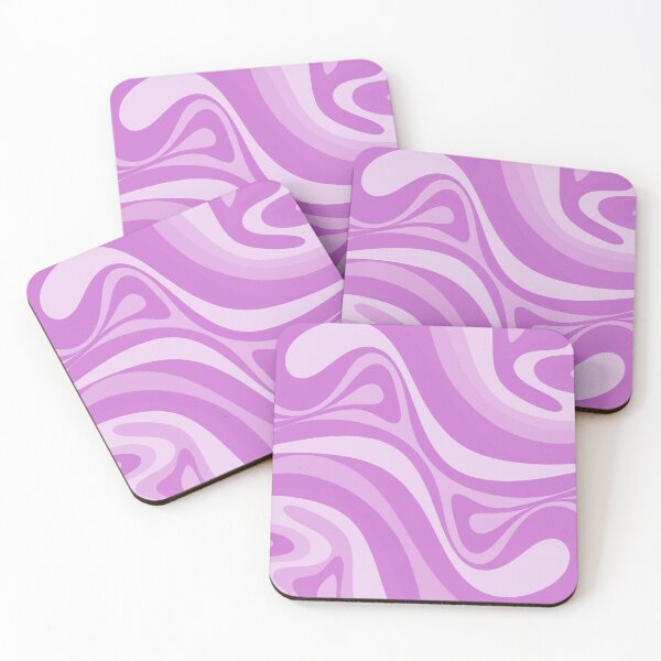 Item preview, Groovy Abstract New Groove Retro Swirl in Orchid Lilac Purple designed and sold by kierkegaard.