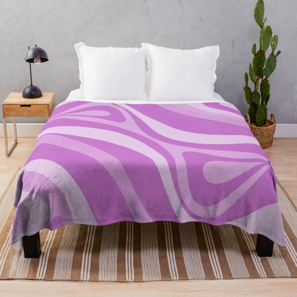 Item preview, Groovy Abstract New Groove Retro Swirl in Orchid Lilac Purple designed and sold by kierkegaard.