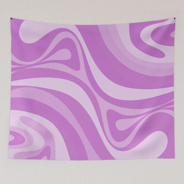 Item preview, Groovy Abstract New Groove Retro Swirl in Orchid Lilac Purple designed and sold by kierkegaard.