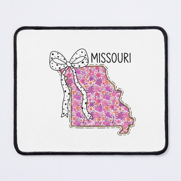 Item preview, Cute Missouri Floral Map Graphic Coquette Bow Design designed and sold by Paper Drip.