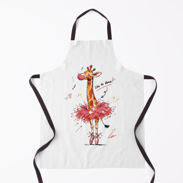 Item preview, Like to Dance Cute Ballet Giraffe with Bubble Gum – Hand-Drawn Art designed and sold by RamyGallery.