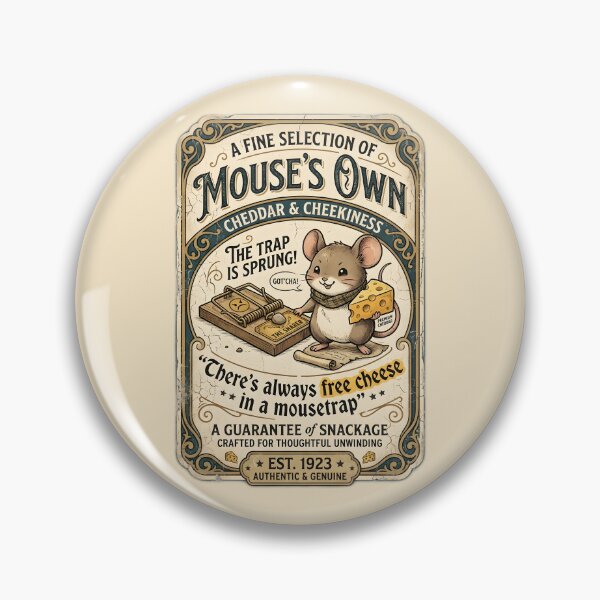 Item preview, Funny Vintage Mouse & Cheese Trap Design designed and sold by radiogalaxy.