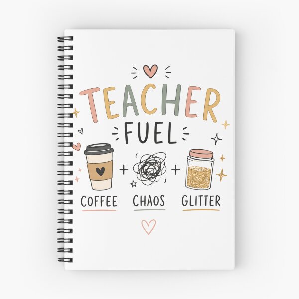 Item preview, Teacher Fuel Coffee Mug | Coffee Chaos Glitter Accent Mug designed and sold by Clean Print Goods.