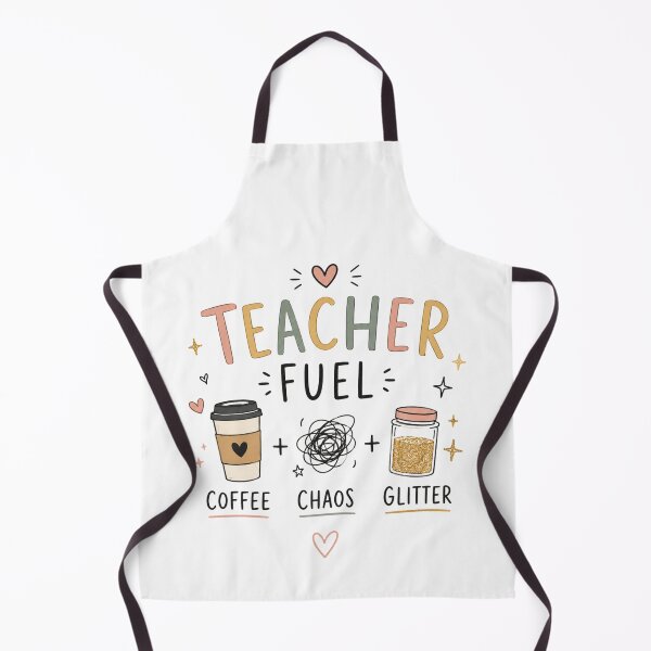 Item preview, Teacher Fuel Coffee Mug | Coffee Chaos Glitter Accent Mug designed and sold by Clean Print Goods.
