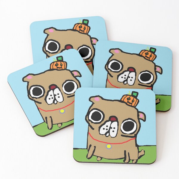 Item preview, Pug Dog Halloween Pumpkin Pet Lover designed and sold by ColinPadeRE.