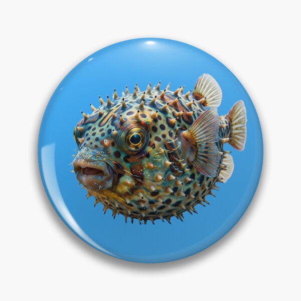 Item preview, Detailed Pufferfish Illustration on Isolated Background designed and sold by Utopian-Magic.