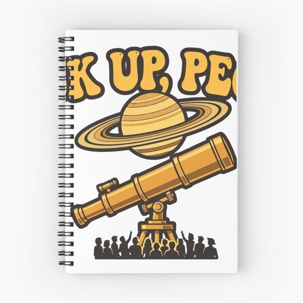 Item preview, Look Up People - Retro Telescope Astronomy designed and sold by Dead Scientists Society .