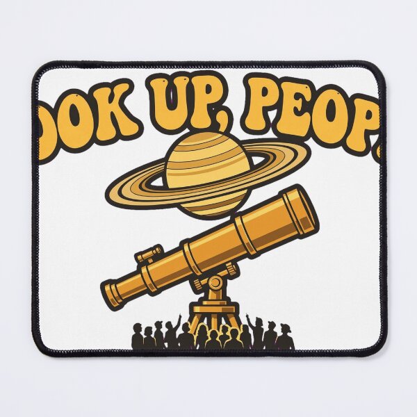 Item preview, Look Up People - Retro Telescope Astronomy designed and sold by Dead Scientists Society .