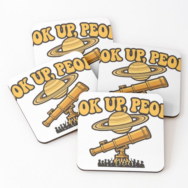 Item preview, Look Up People - Retro Telescope Astronomy designed and sold by Dead Scientists Society .