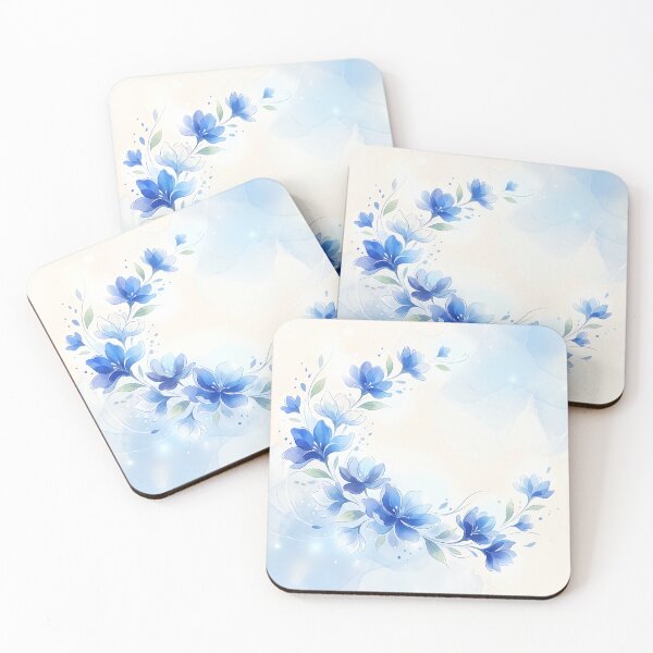 Item preview, Elegant Soft Blue Floral Arrangement designed and sold by Neural Dream.