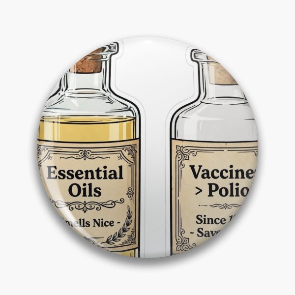 Item preview, Vaccines Beat Polio - Essential Oils Smell Nice designed and sold by Dead Scientists Society .